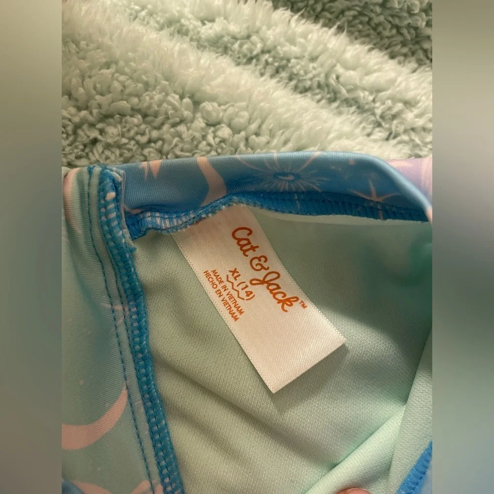 NWOT Cat and Jack Mermaid Patterned Swim Suit